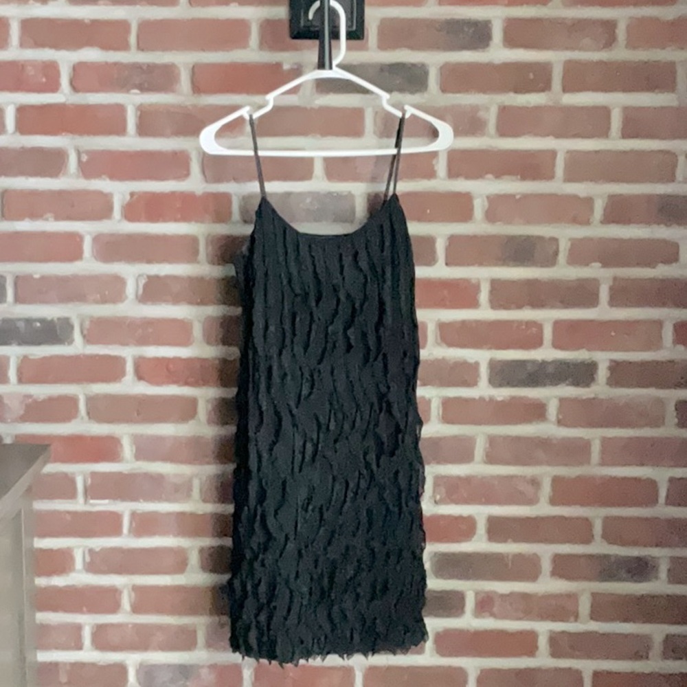 Women’s Black Midi Flapper Dress